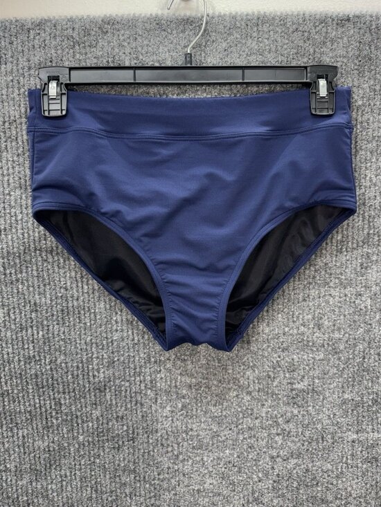 Lands' End Other - Lands End High Waisted Bikini Swim Bottoms Womens 10 Navy Blue 450494